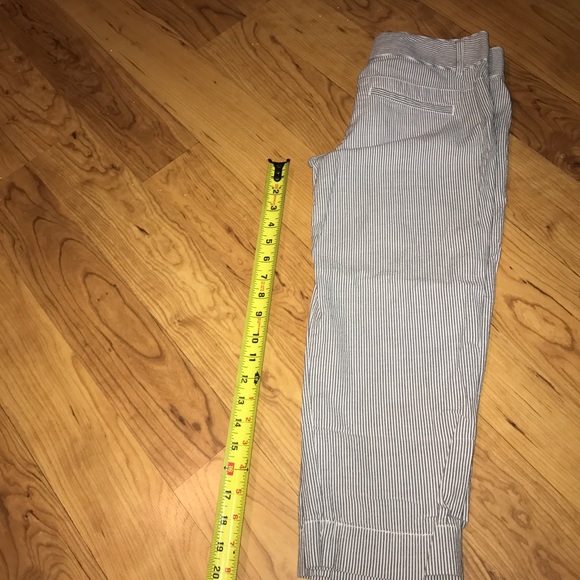 {Ann Taylor Loft}Striped Marisa Capri Pants Cotton - Picture 5 of 5